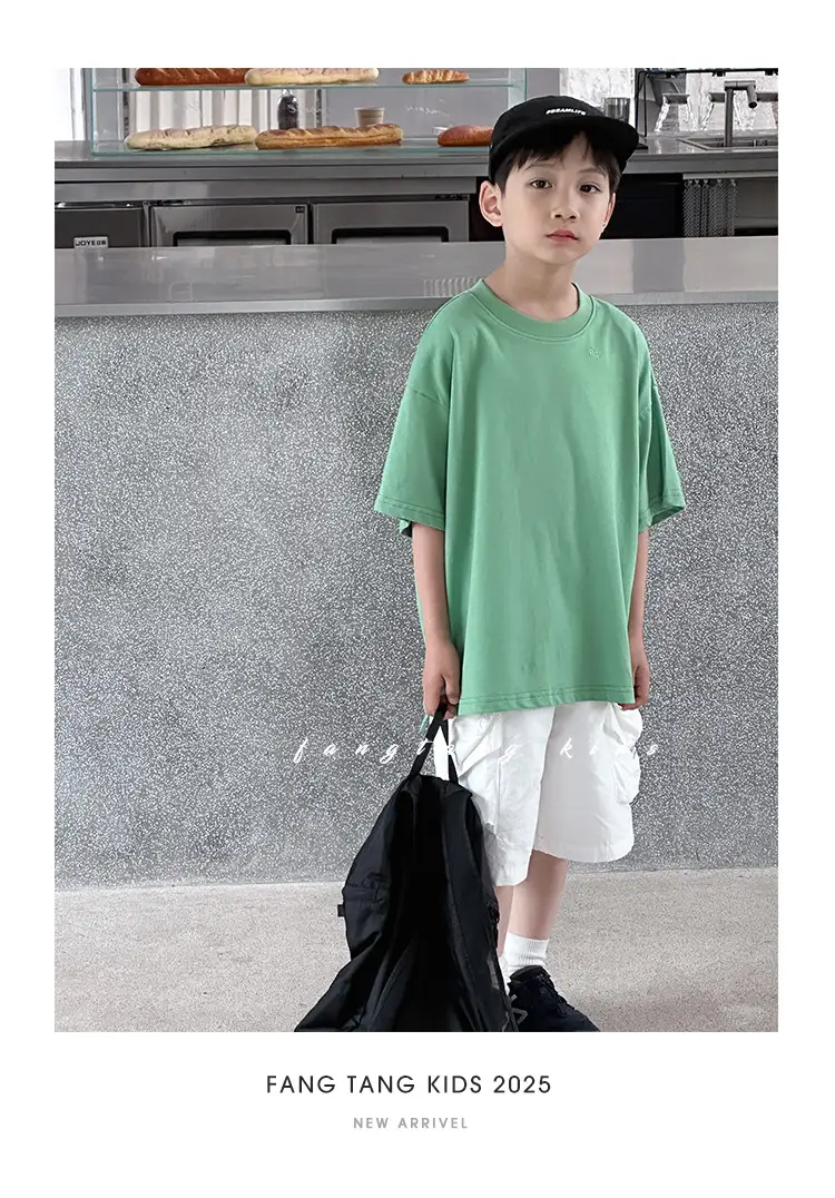Kids Red T-Shirt Short Sleeve 2026 Summer Boys — feature 30