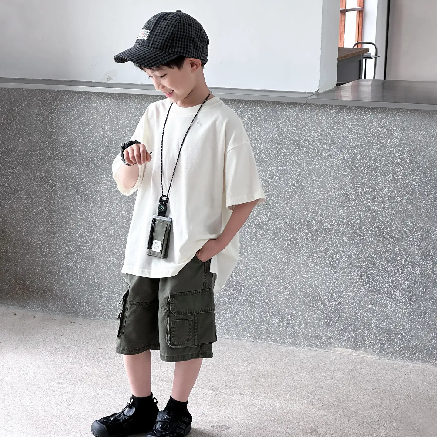 Kids Red T-Shirt Short Sleeve 2026 Summer Boys - Image 4