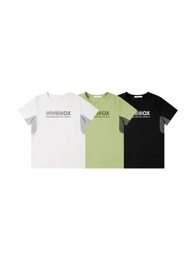 Girls Cotton T-Shirt Light Green Short Sleeve Sports Wear - Image 4
