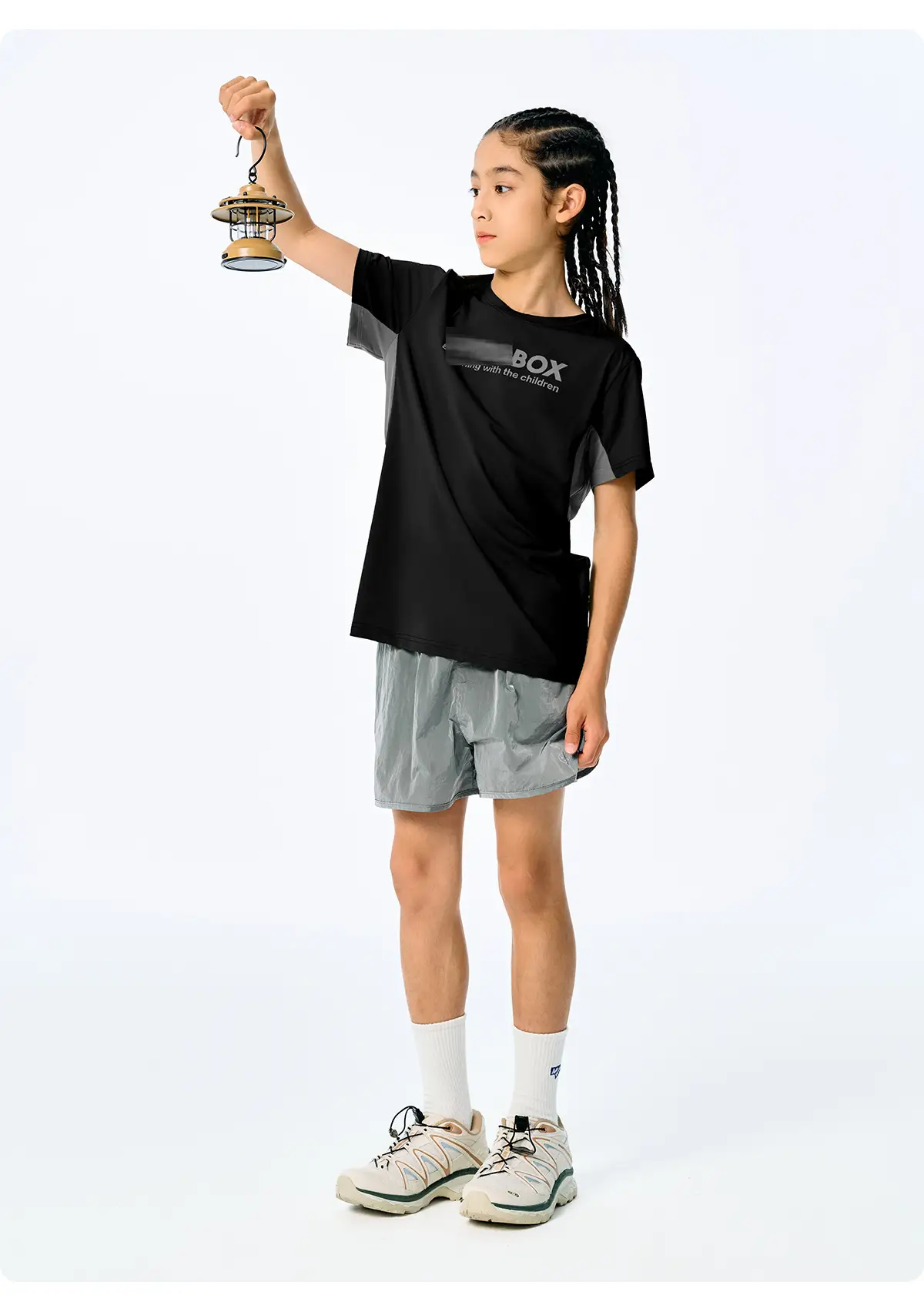 Girls Cotton T-Shirt Light Green Short Sleeve Sports Wear — feature 25
