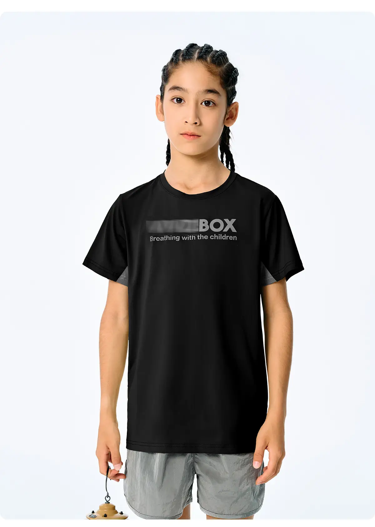 Girls Cotton T-Shirt Light Green Short Sleeve Sports Wear — feature 29