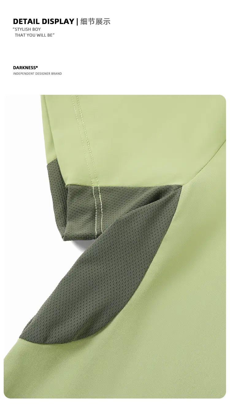 Girls Cotton T-Shirt Light Green Short Sleeve Sports Wear — feature 36