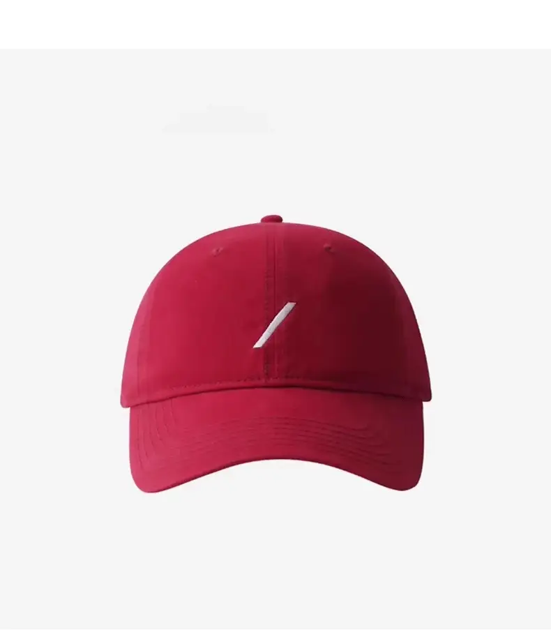 Women Red Baseball Cap Wide Brim Sunshade — feature 15