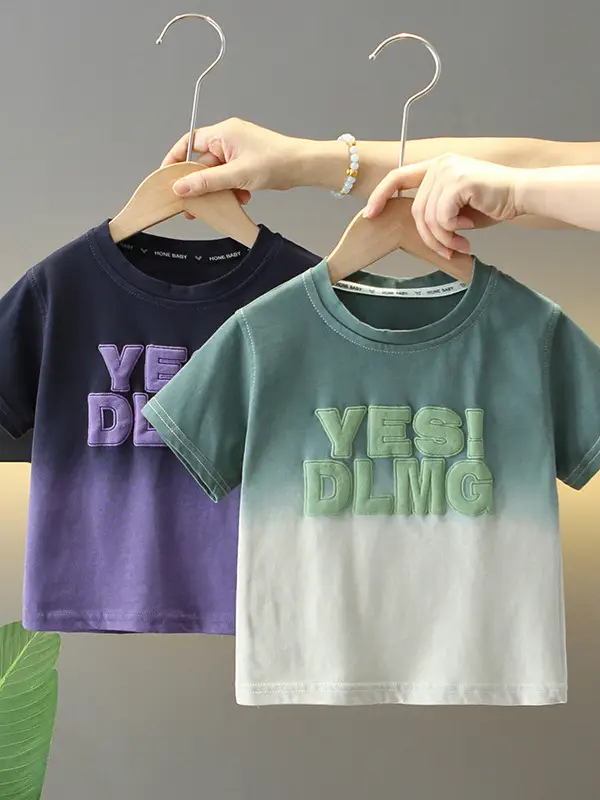 8561 Boys T-Shirt Purple Gradient Tie-Dye 2026 - Image 3