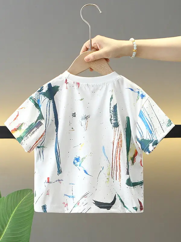 8562 Boys T-Shirt 2026 Summer Kids Short Sleeve - Image 5