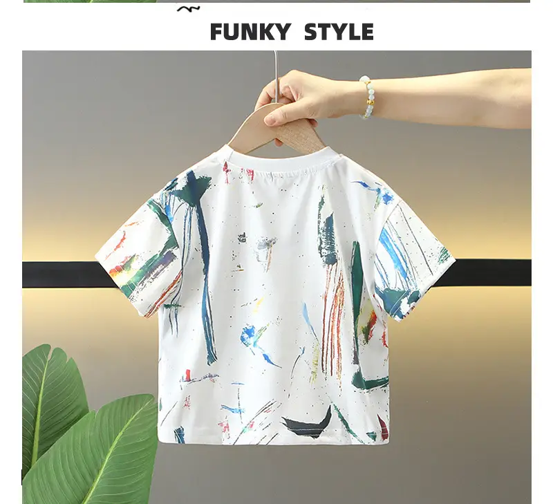 8562 Boys T-Shirt 2026 Summer Kids Short Sleeve — feature 6