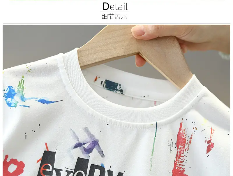 8562 Boys T-Shirt 2026 Summer Kids Short Sleeve — feature 7