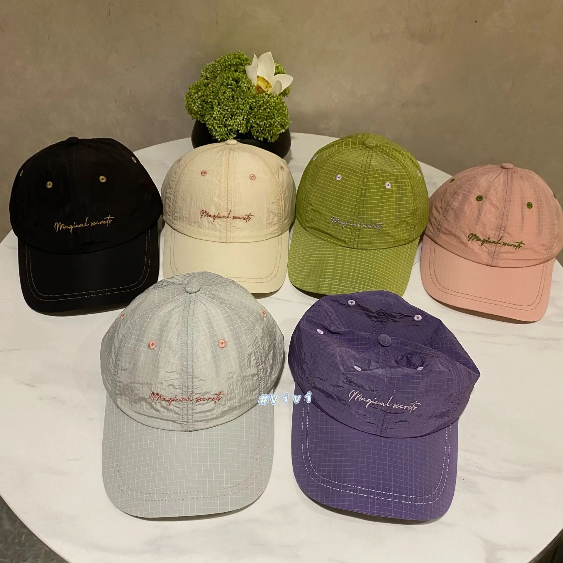 Japanese-Style Black Baseball Cap for Women Summer Letter Logo — feature 2