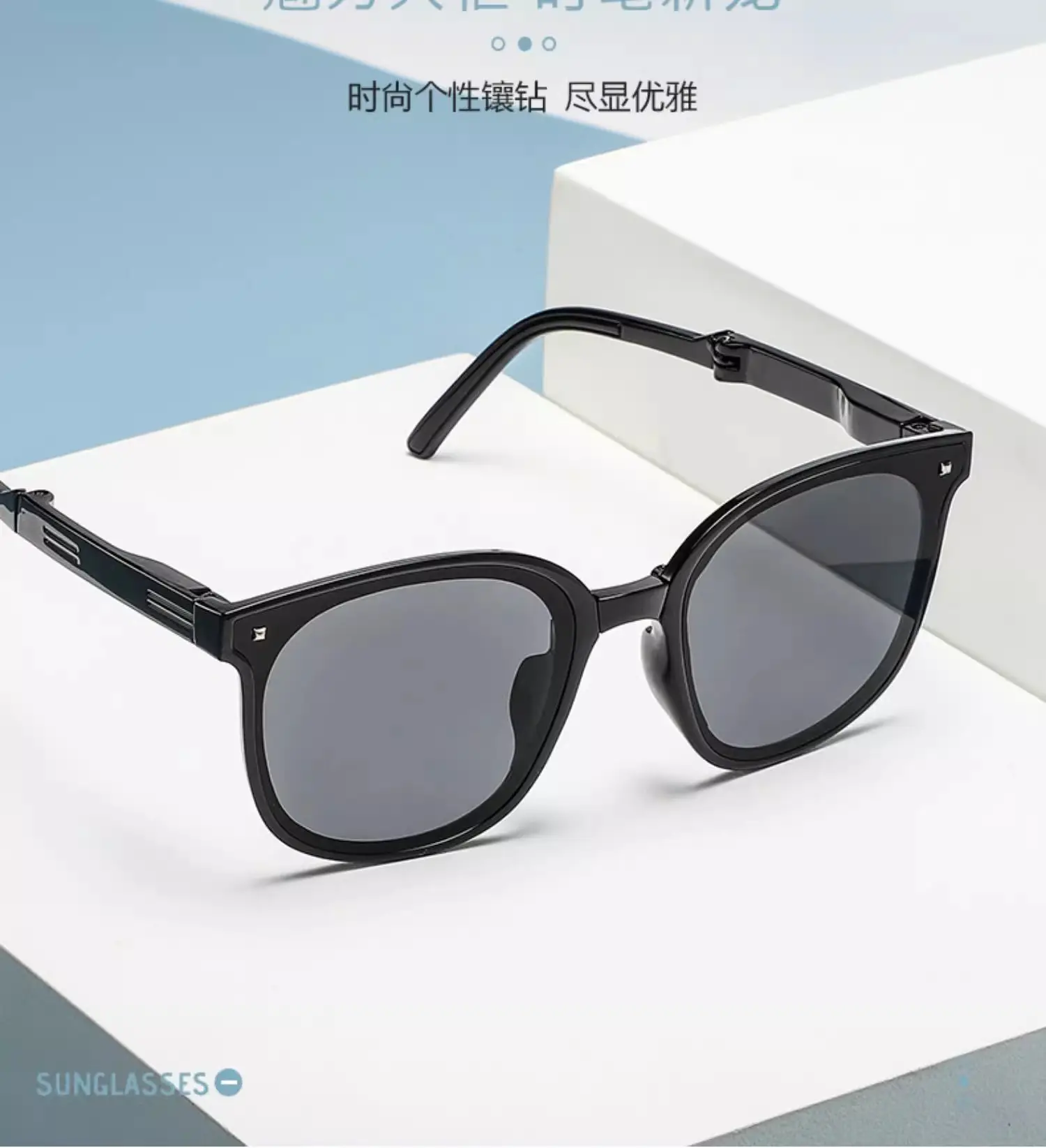 2026 Foldable Sunglasses UV Protection Black Women — feature 3