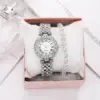 Diamond Encrusted Women's Watch with Roman Pattern - Image 8