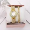 Diamond Encrusted Women's Watch with Roman Pattern - Image 9