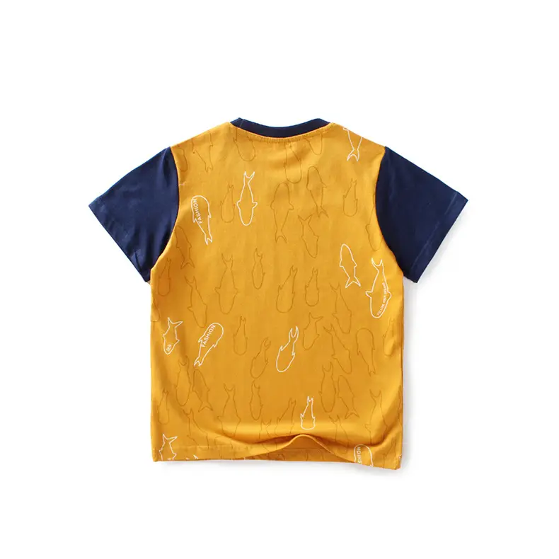 Kids Korean Style Short Sleeve T-Shirt Set Brown Shorts — feature 11