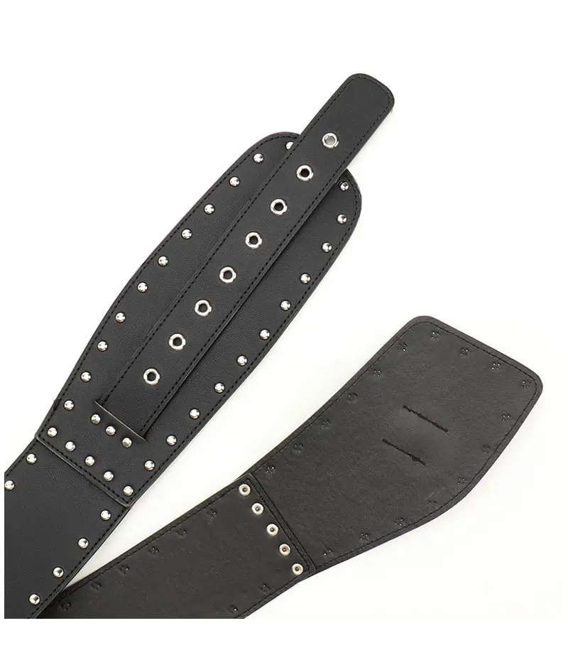 Black Rivet Waist Belt for Women Cross Border European American — feature 31
