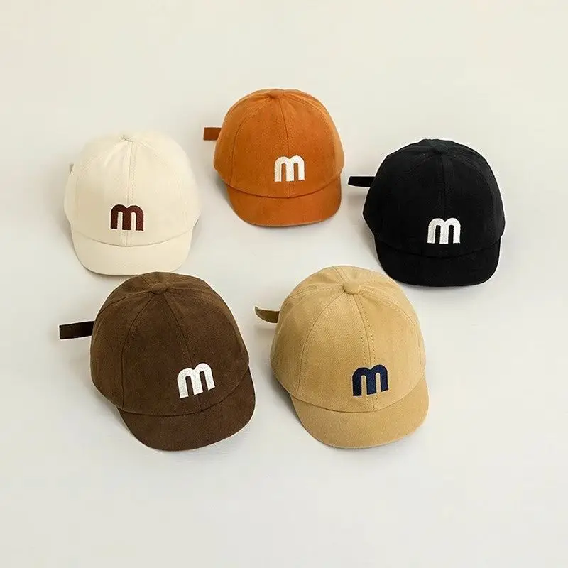Baby Embroidered Baseball Cap Tan Spring Summer — feature 1