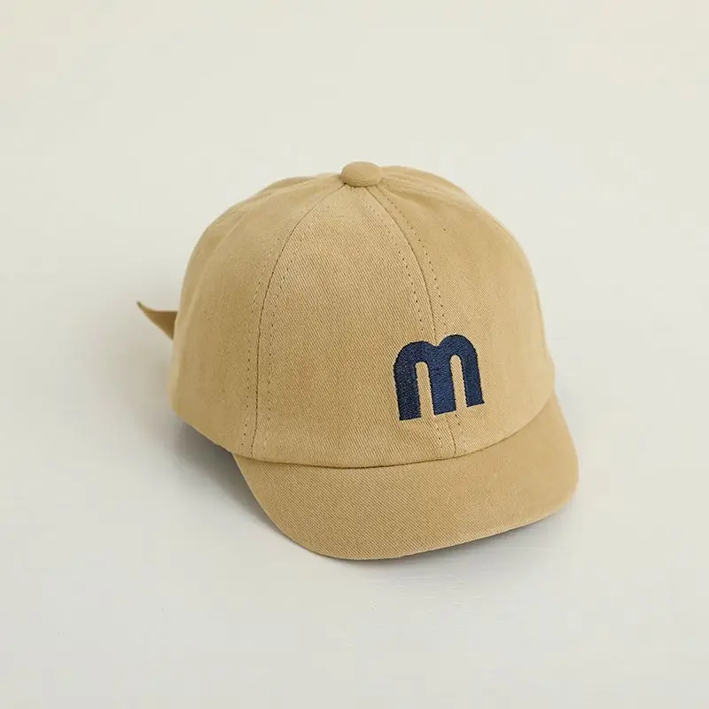 Baby Embroidered Baseball Cap Tan Spring Summer — feature 5