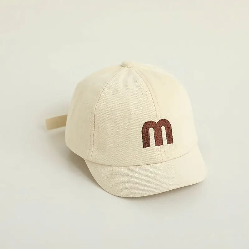 Baby Embroidered Baseball Cap Tan Spring Summer - Image 5