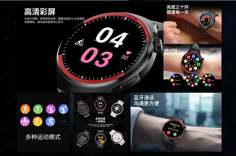 Cross-Border Smart Watch with HD Display & Bluetooth Call — feature 5