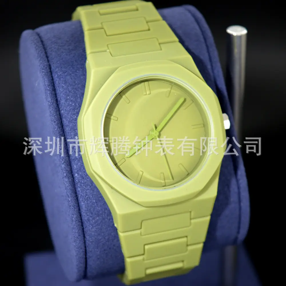 Green Butterfly Buckle Watch for Men Women - Image 2