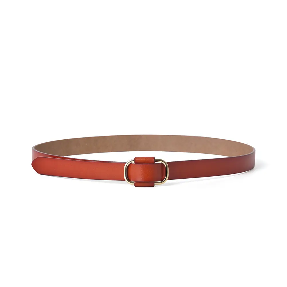 Black Needle-Free Women's Belt with Square Buckle - Image 6