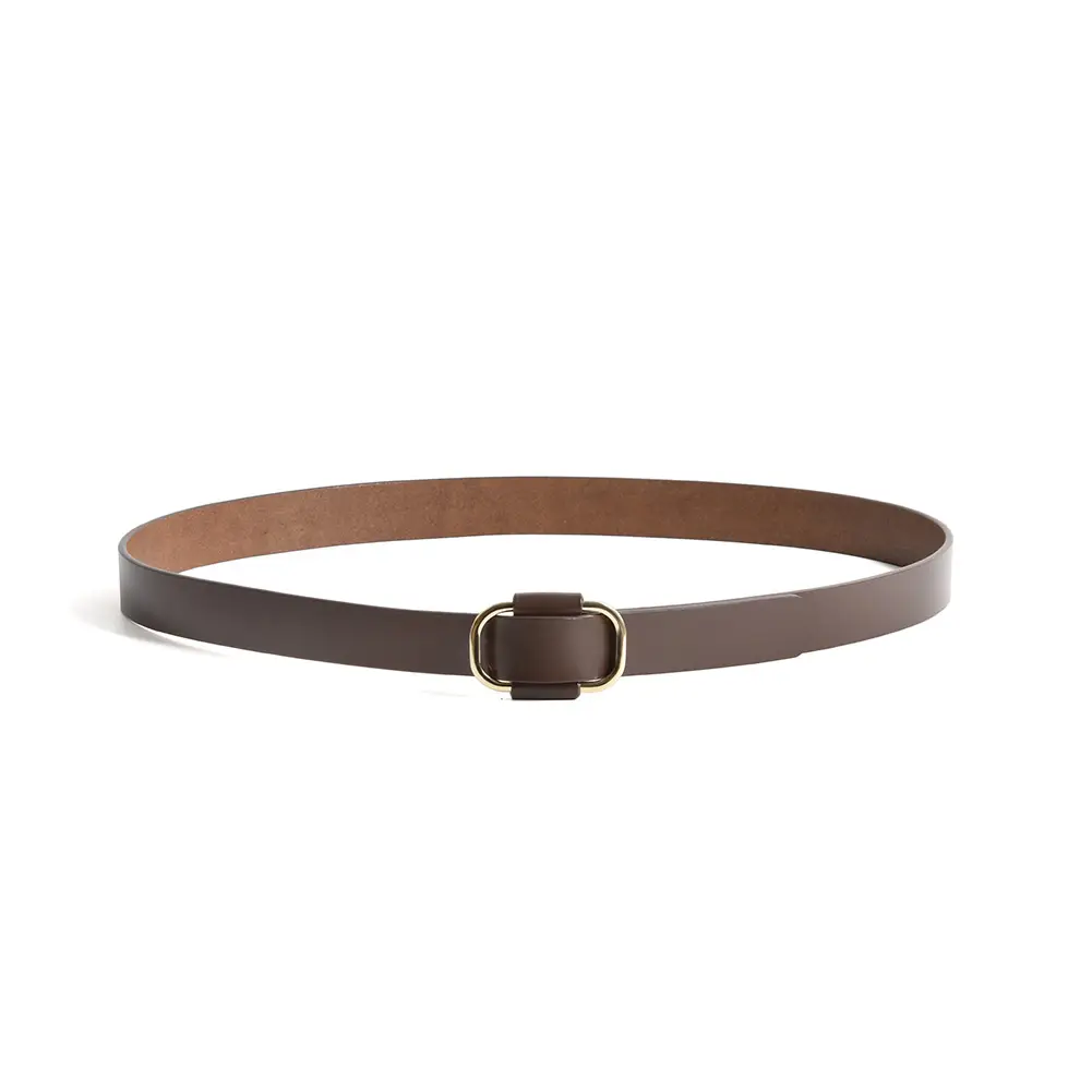 Black Needle-Free Women's Belt with Square Buckle - Image 7