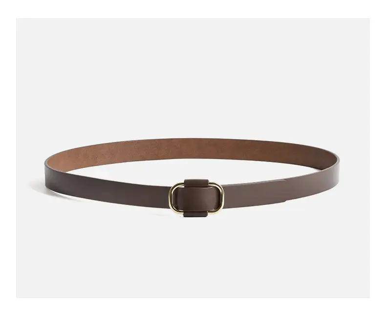 Black Needle-Free Women's Belt with Square Buckle β feature 8