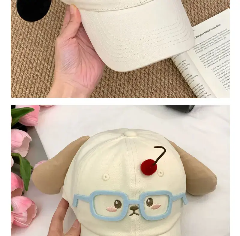 Japanese Style Cartoon Glasses Cap for Girls — feature 7