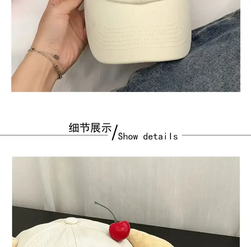 Japanese Style Cartoon Glasses Cap for Girls — feature 8