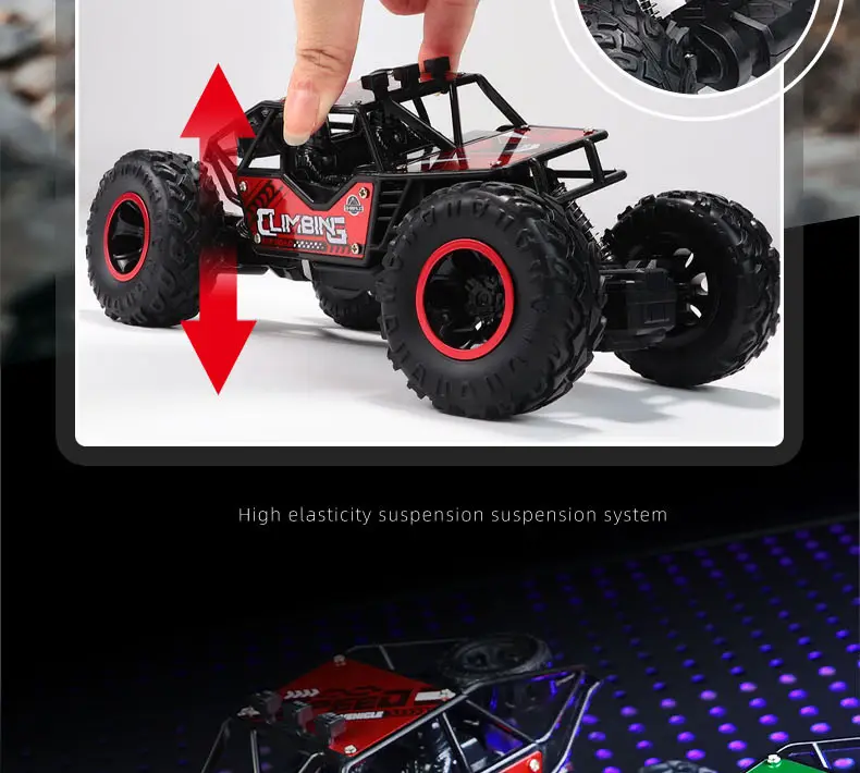 Factory Dropshipping Kidsren's Climbing Off-Road Vehicle Charging Remote Control 2.4g Remote Control Off-Road Toy Boy Racing — feature 10