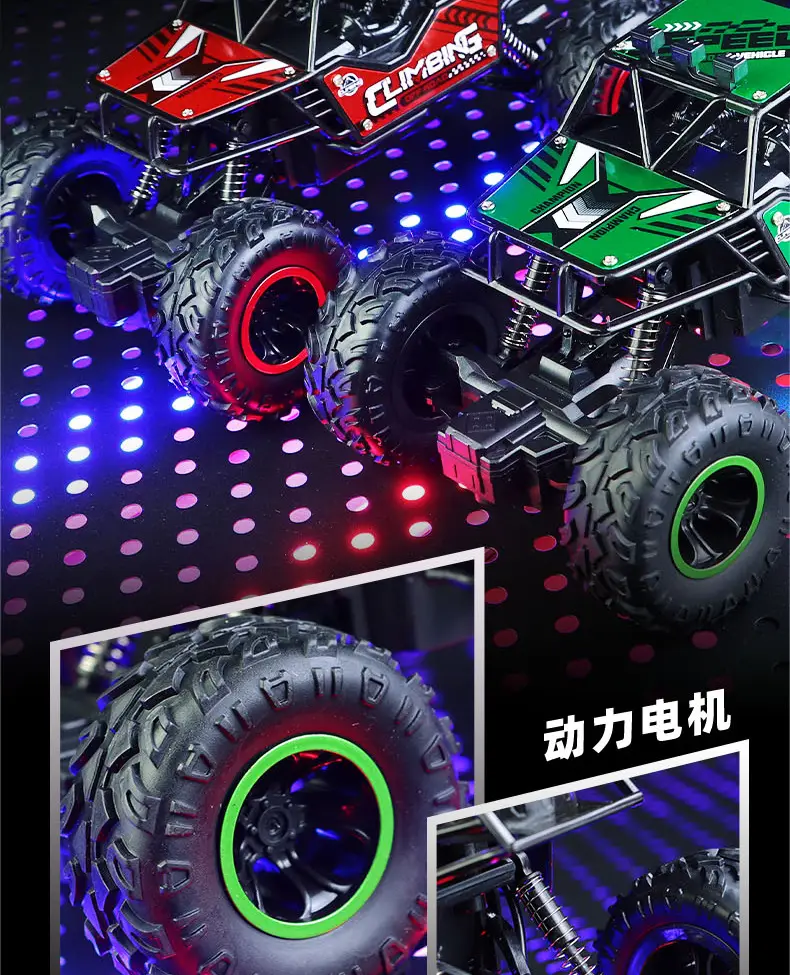 Factory Dropshipping Kidsren's Climbing Off-Road Vehicle Charging Remote Control 2.4g Remote Control Off-Road Toy Boy Racing — feature 11