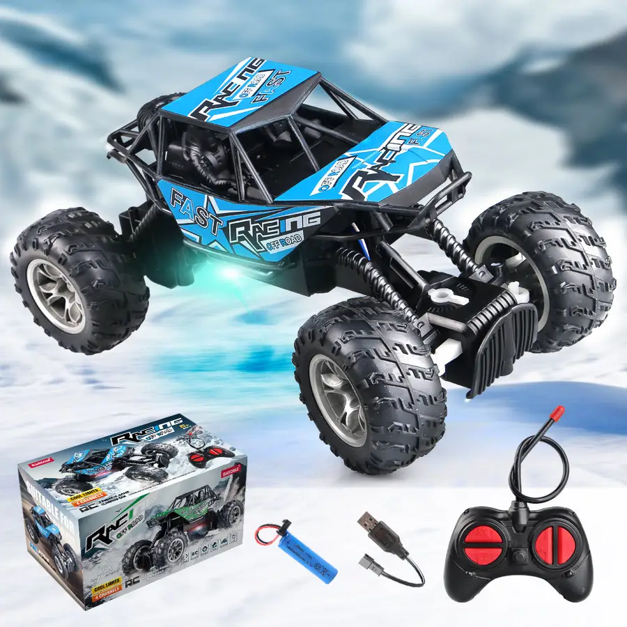 Factory Dropshipping Kidsren's Climbing Off-Road Vehicle Charging Remote Control 2.4g Remote Control Off-Road Toy Boy Racing
