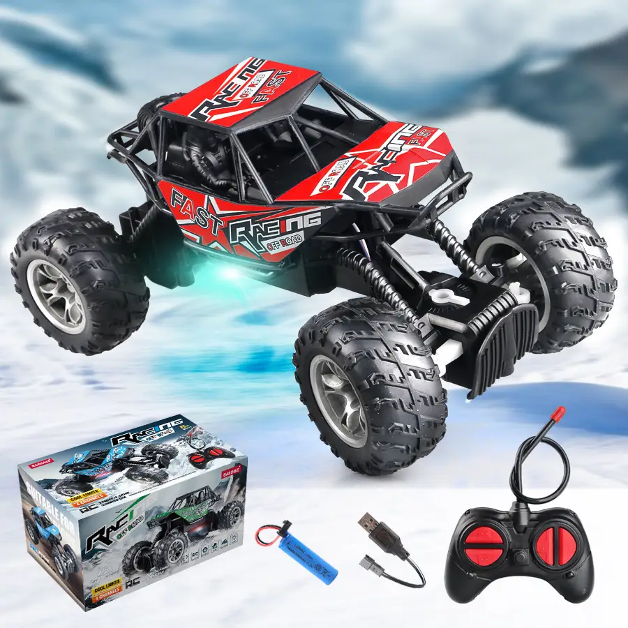 Factory Dropshipping Kidsren's Climbing Off-Road Vehicle Charging Remote Control 2.4g Remote Control Off-Road Toy Boy Racing