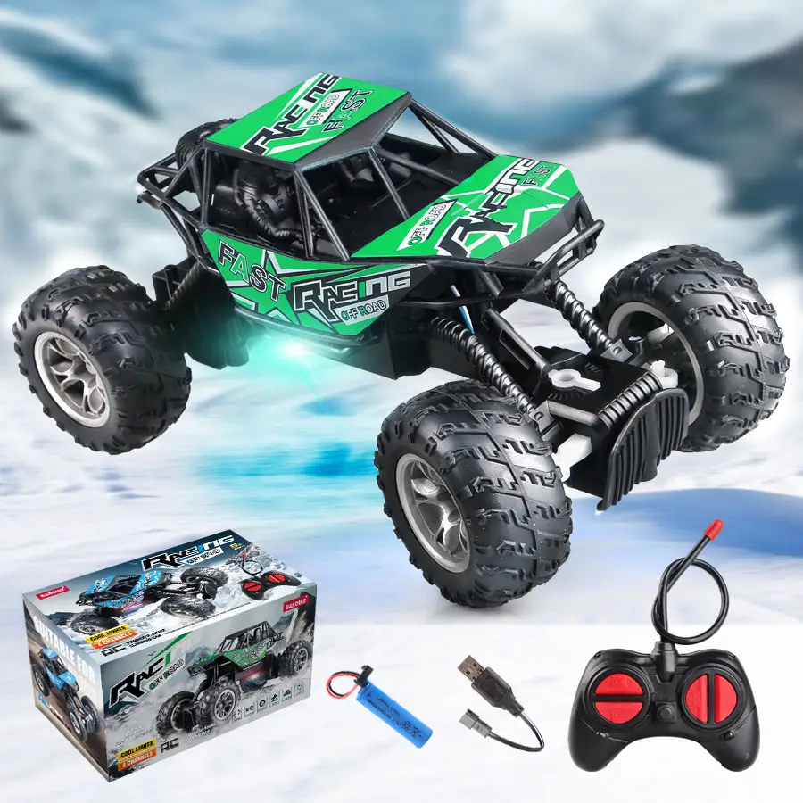 Factory Dropshipping Kidsren's Climbing Off-Road Vehicle Charging Remote Control 2.4g Remote Control Off-Road Toy Boy Racing