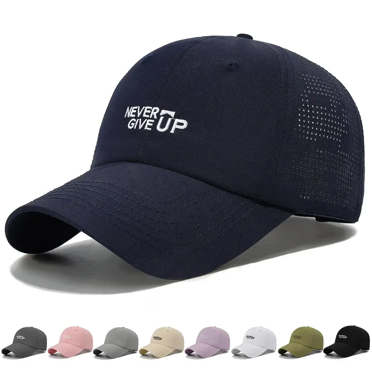 Mist Give Up Olive Green Baseball Cap - Image 10