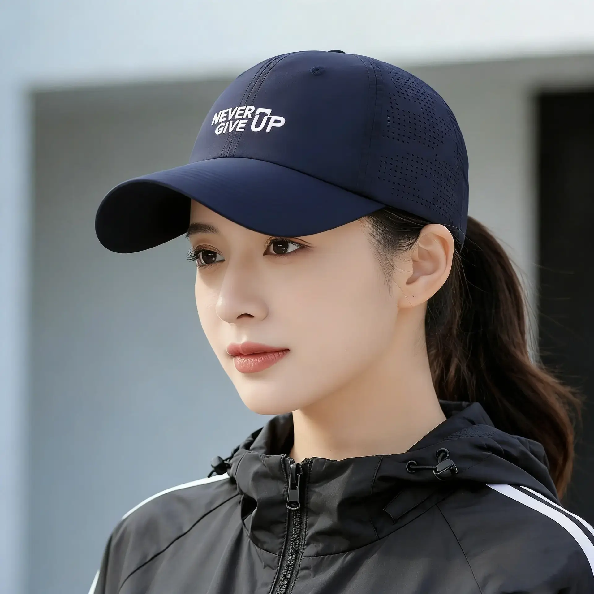 Mist Give Up Olive Green Baseball Cap - Image 11