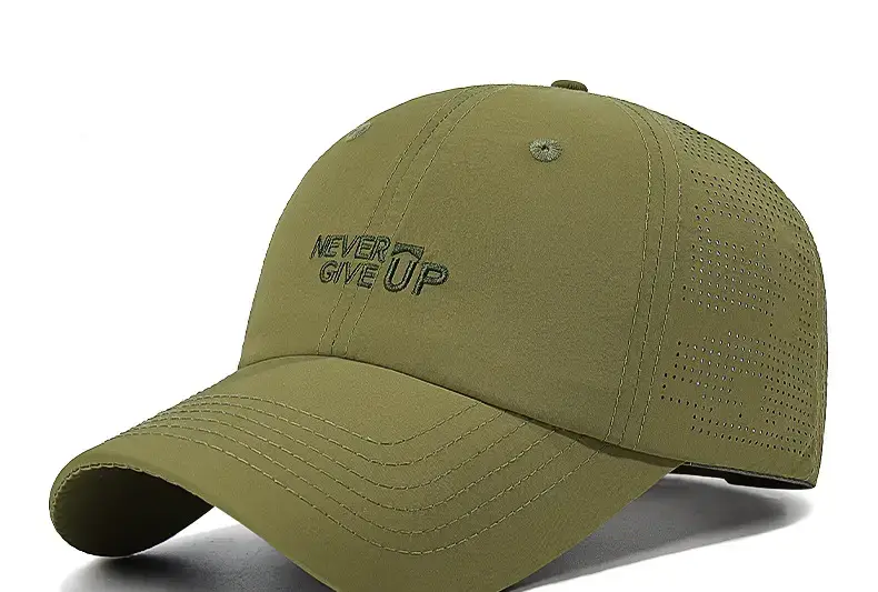 Mist Give Up Olive Green Baseball Cap — feature 18