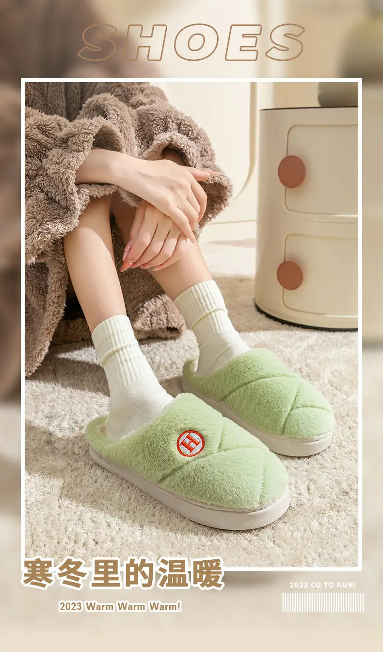 Women's Cotton Warm Slippers for Winter Indoor — feature 1
