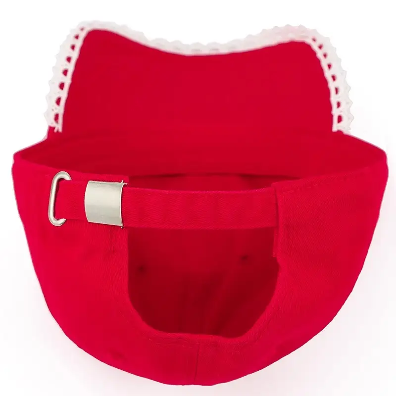 Red Japanese-Style Sweet Baseball Cap for Women - Image 13