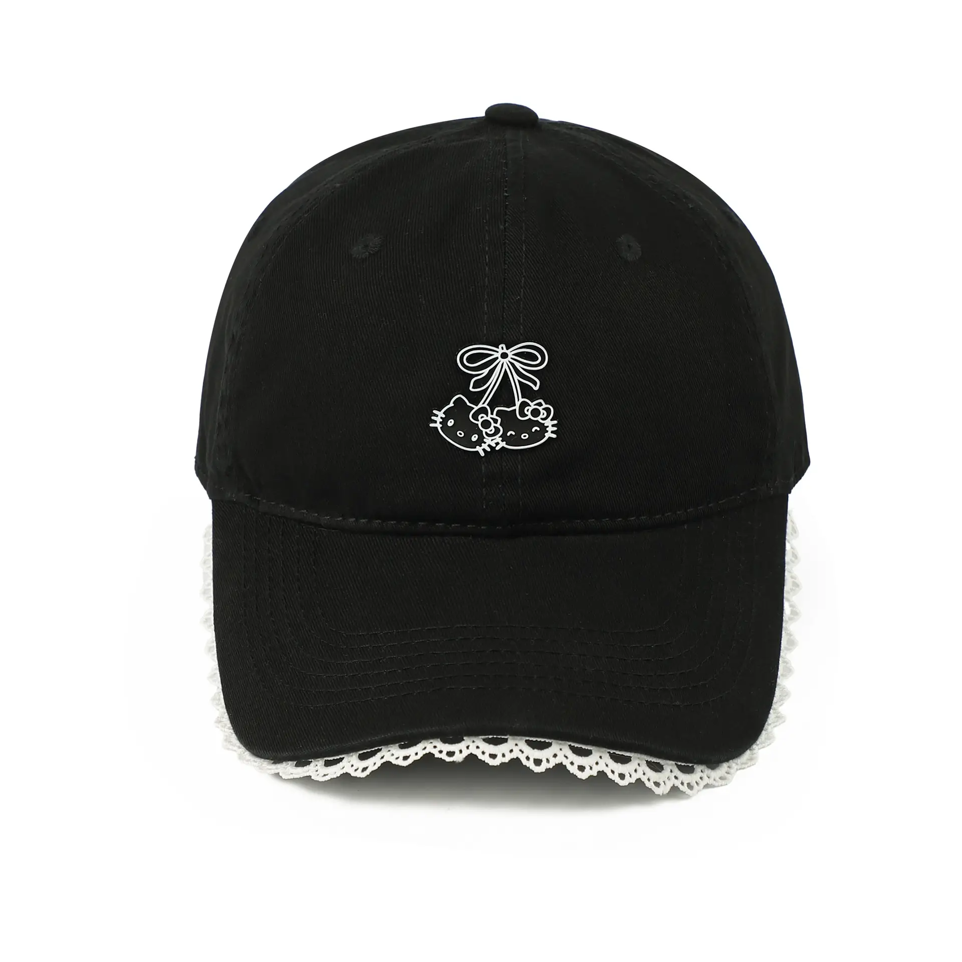 Red Japanese-Style Sweet Baseball Cap for Women — feature 14