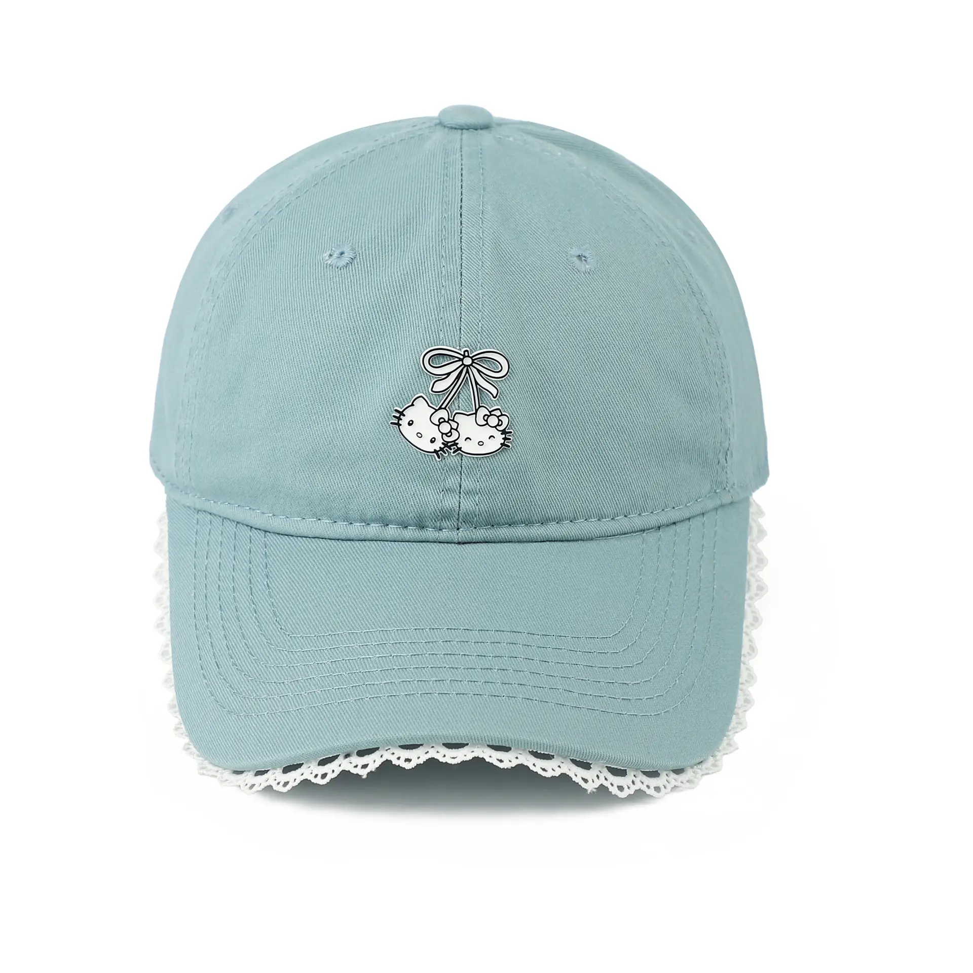 Red Japanese-Style Sweet Baseball Cap for Women — feature 15