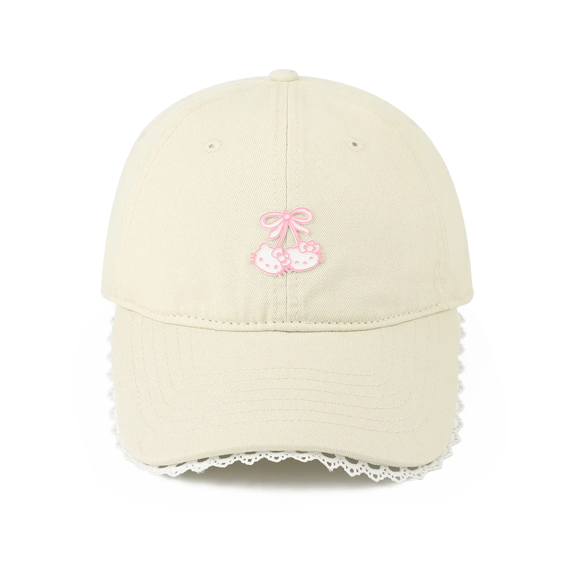 Red Japanese-Style Sweet Baseball Cap for Women — feature 16