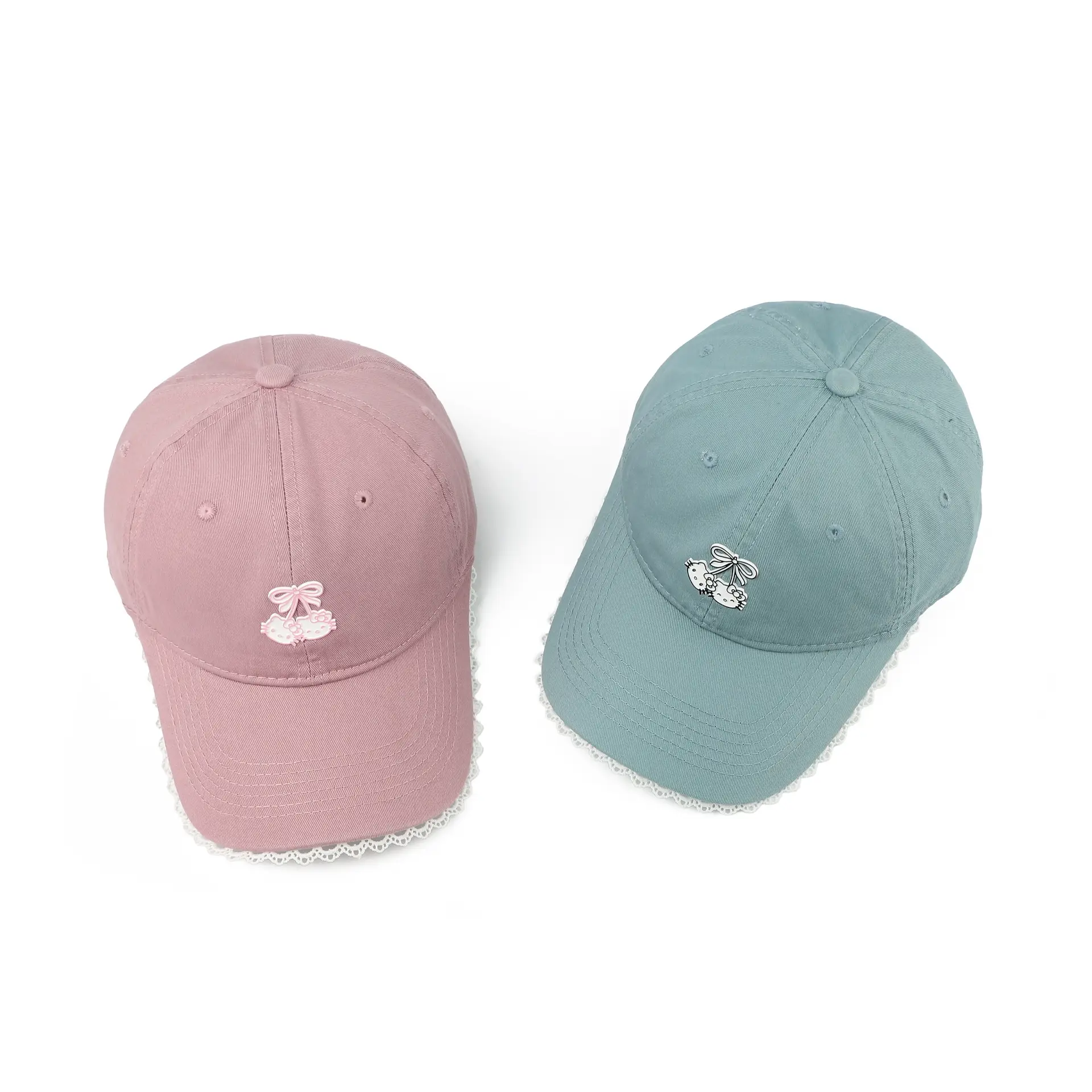 Red Japanese-Style Sweet Baseball Cap for Women — feature 18