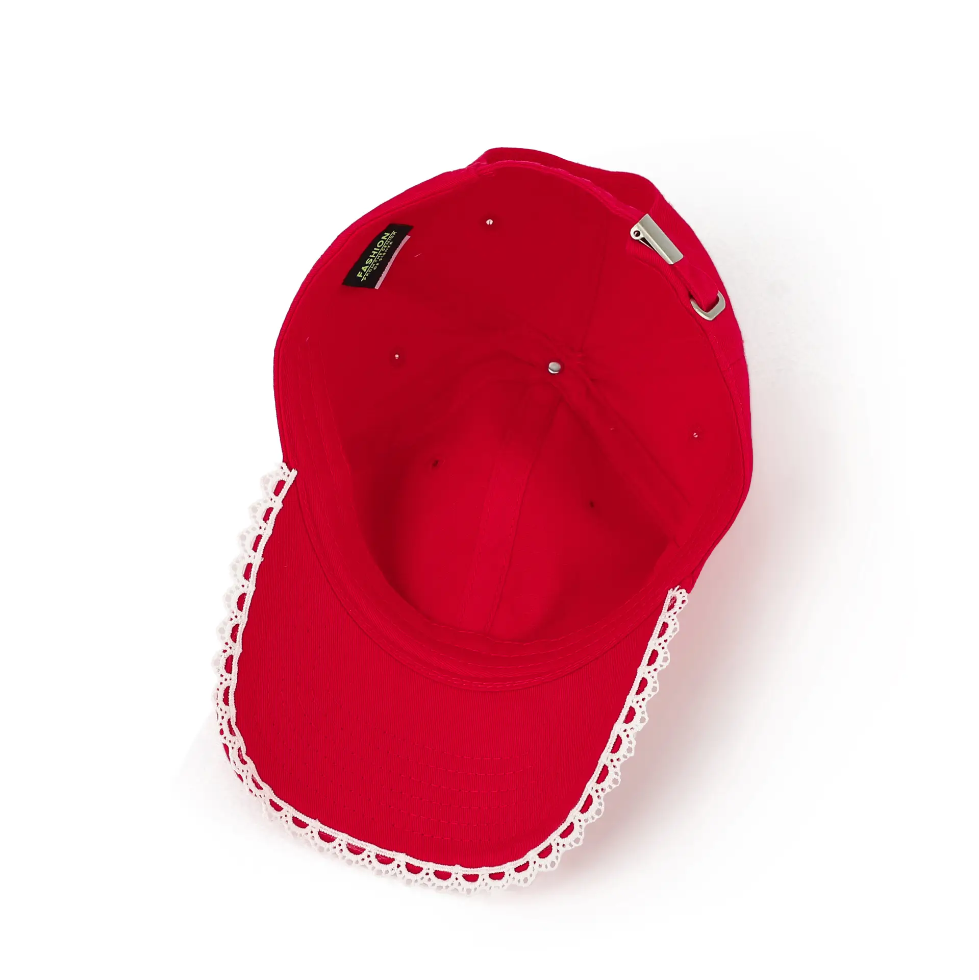 Red Japanese-Style Sweet Baseball Cap for Women — feature 21