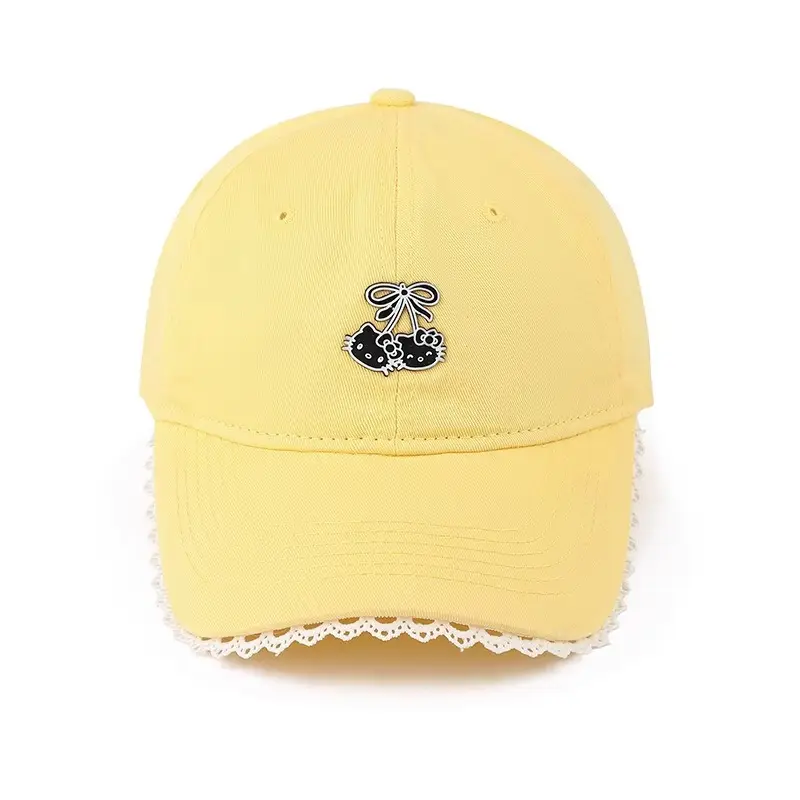 Red Japanese-Style Sweet Baseball Cap for Women - Image 4