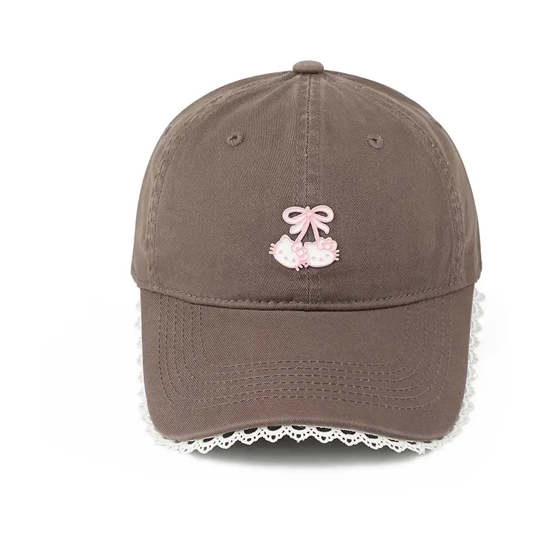 Red Japanese-Style Sweet Baseball Cap for Women - Image 5