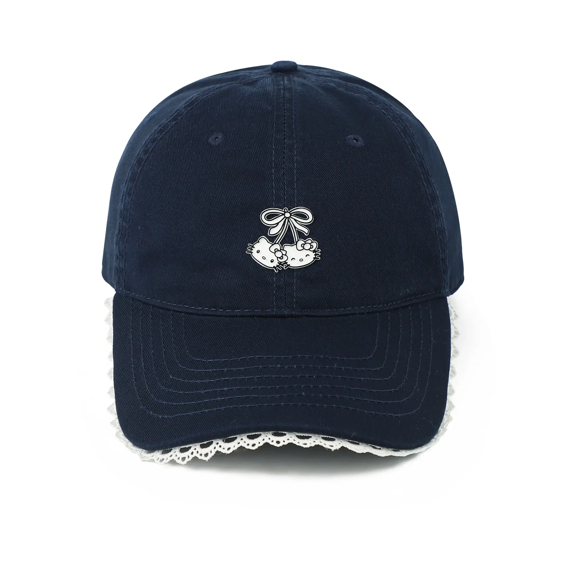 Red Japanese-Style Sweet Baseball Cap for Women - Image 9