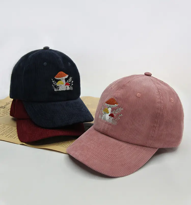 Men Embroidered Sunshade Cap Navy Cotton Large — feature 1