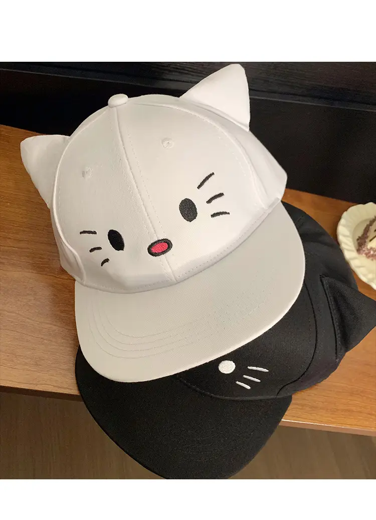 Japanese Cat White Baseball Cap for Women 2025 — feature 11