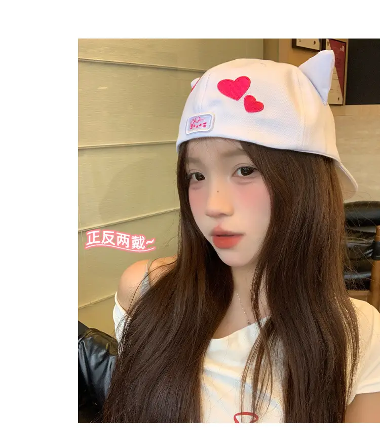 Japanese Cat White Baseball Cap for Women 2025 — feature 8