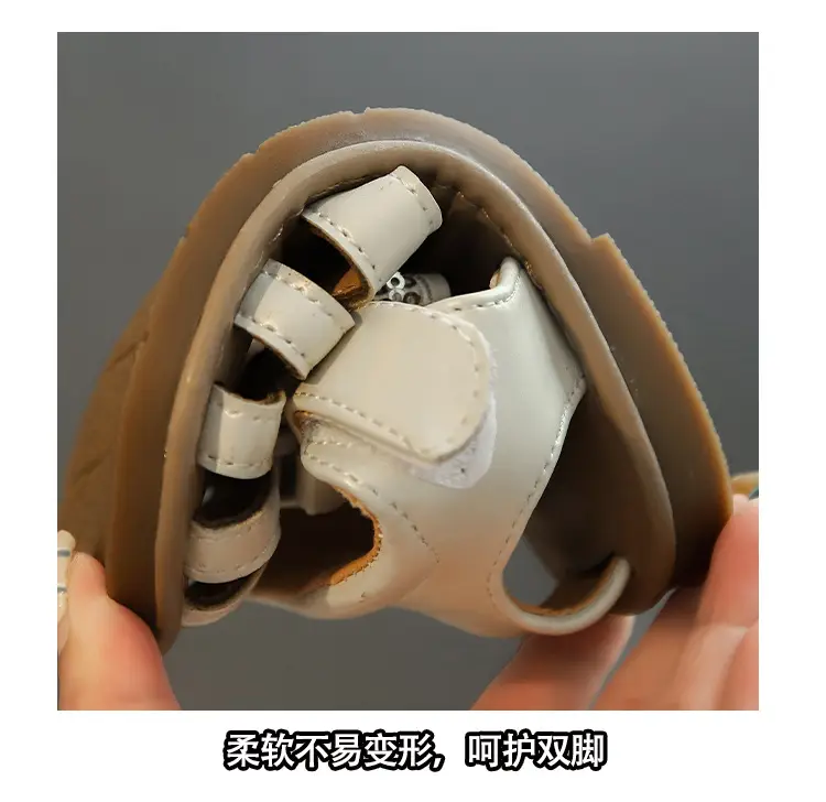 Girls' White Crystal Strap Sandals Summer — feature 10