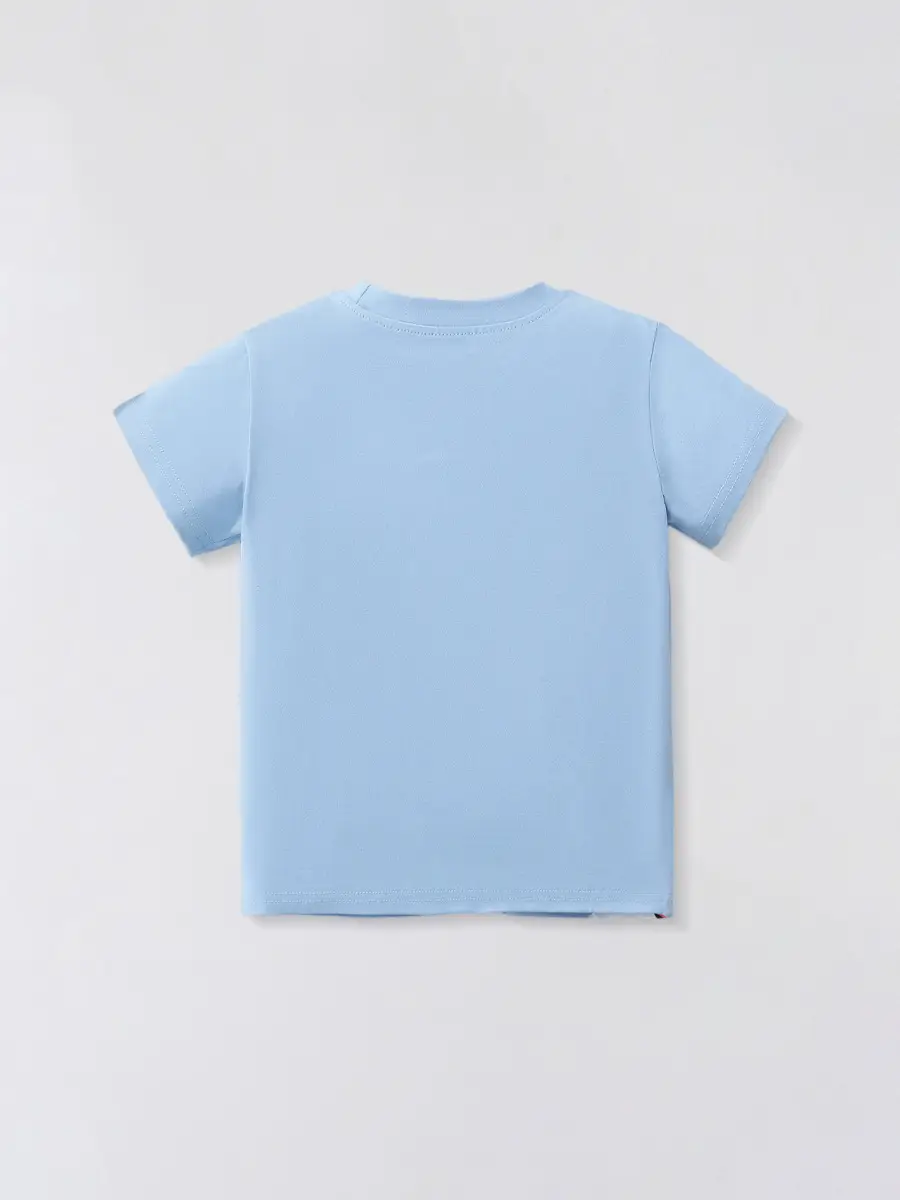 Kids Cartoon Dinosaur T-Shirt Light Blue 2025 - Image 3